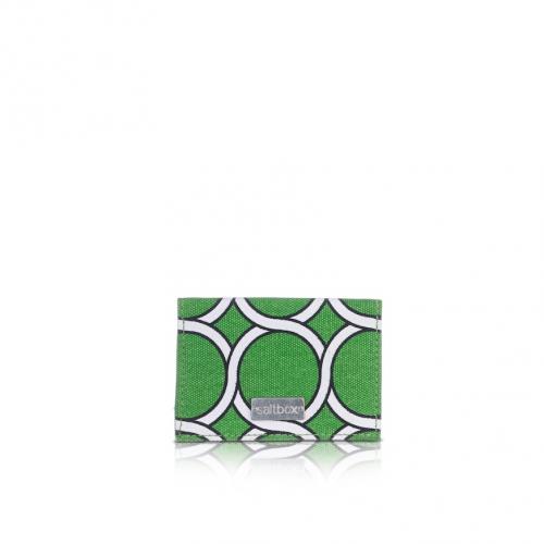 geo card holder in kiwi