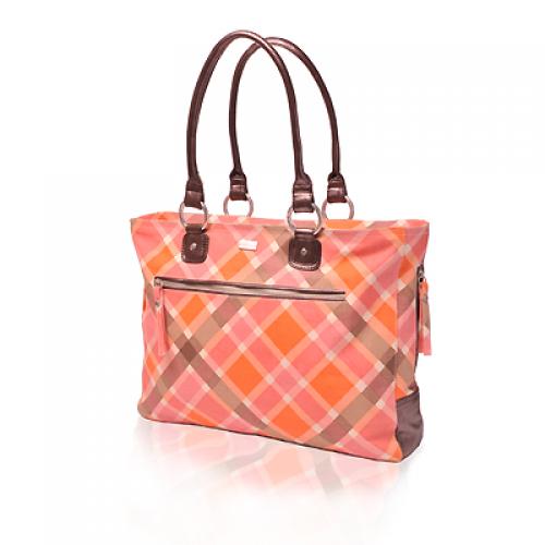 plaid day bag in magnolia