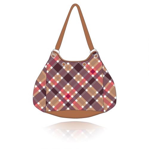 plaid getaway bag in dinah