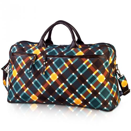 plaid travel bag in spencer