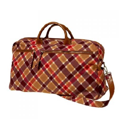 plaid travel bag in dinah