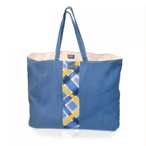 plaid uturn bag in harbor