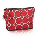 geo cosmetic bag in lychee