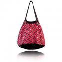 basketweave getaway bag in berry