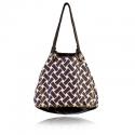 basketweave getaway bag in vineyard