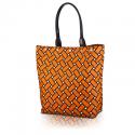 basketweave large tote in squash