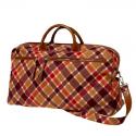 plaid travel bag in dinah