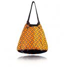 basketweave getaway bag in squash