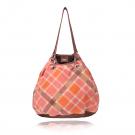 plaid getaway bag in magnolia