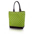 basketweave large tote in tiki