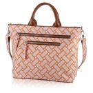 basketweave carryall in sherbet