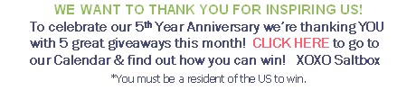 Saltbox 5 Year Anniversary